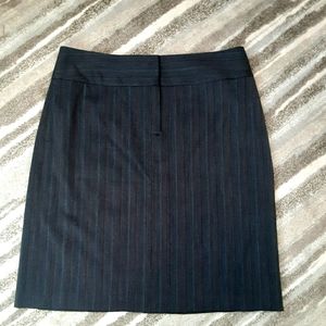 Madison Studio Pinstripe Dress Skirt Gray 10